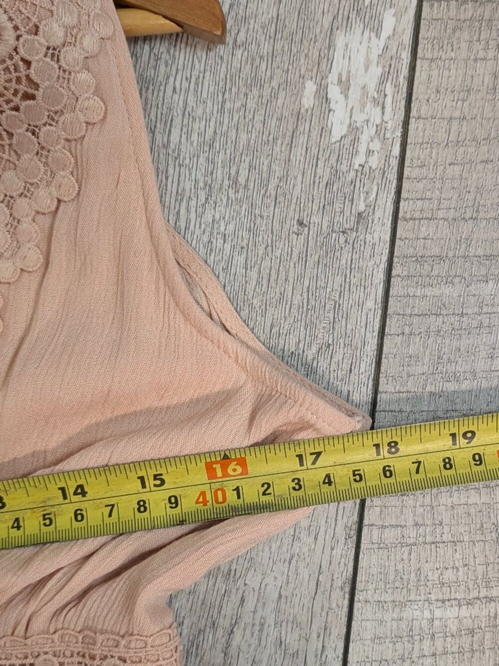 Blush Pink Lace Tiered Maxi Dress S Coquette Romantic Prairie Fairycore NWOT - Picture 10 of 11